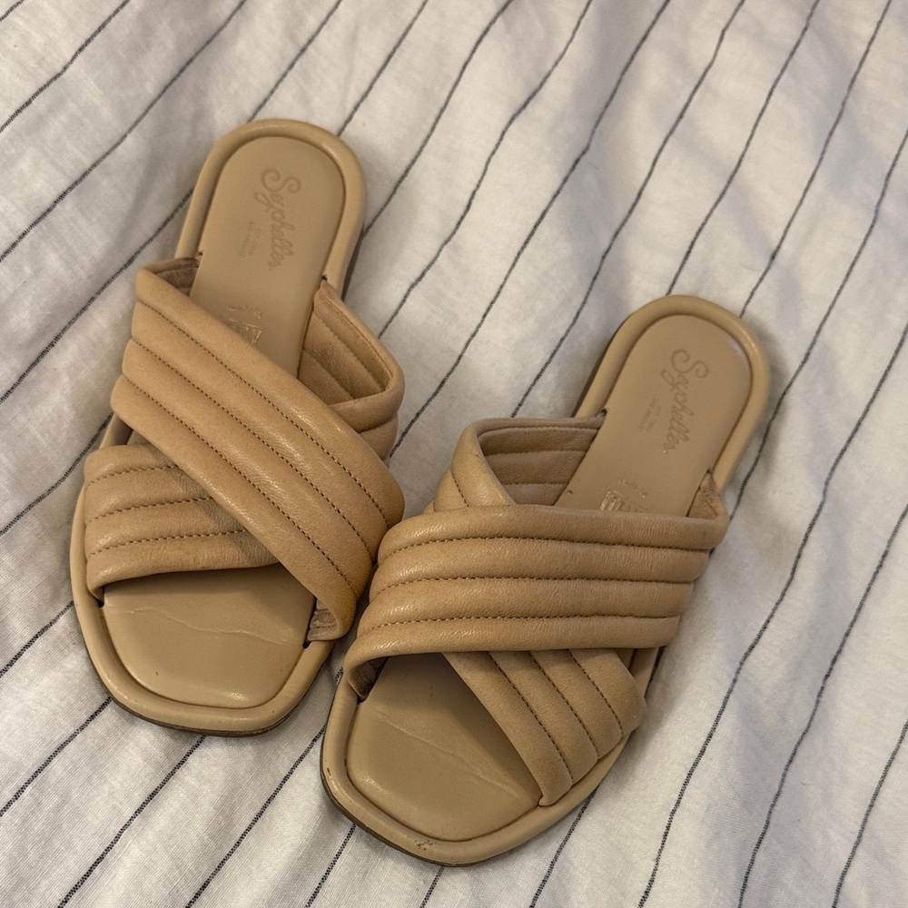 Seychelles Women's Beige Slide Sandals